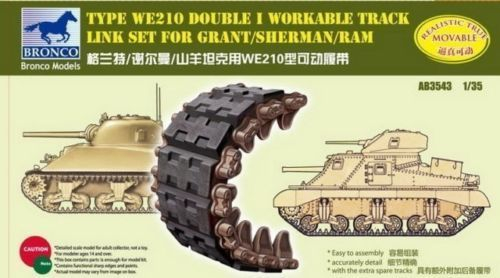 Сборная модель Type WE210 Double I workable track linkset for Sherman/Grant/Ram