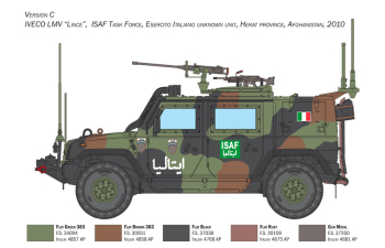 Сборная модель IVECO FIAT Vlmv Lince Military 2010