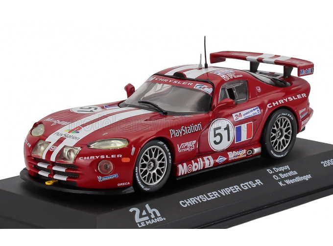 CHRYSLER Viper Gts-r 8.0l V10 Team Oreca №51 24h Le Mans 2000 Olivier Beretta - Karl Wendlinger - Dominique Dupuy, Red White