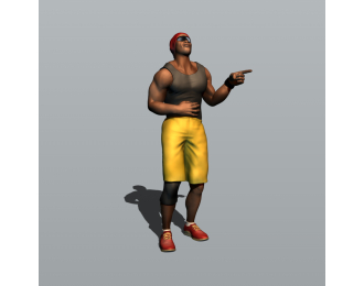 Фигурка Большой чёрный, окрашенная