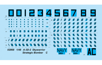Сборная модель Самолет A-3D-2 Scywarrior Strategic Bomber