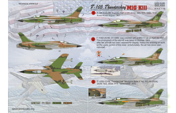 F-105 Thunderchief Wet decal