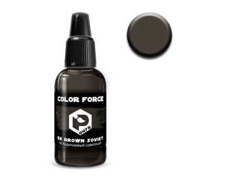 Краска Aero COLOR FORCE 6К Коричневый советский (6K Brown Soviet), 18 мл