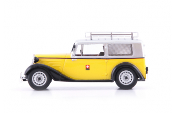 TATRA 57B "PTT" Czech Republic 1947, yellow / white