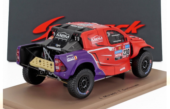 TOYOTA Hilux Pick-up Team Overdrive Toyota №230 3rd Rally Dakar (2023) Lucas Moraes - Timo Gottschalk, Red Purple