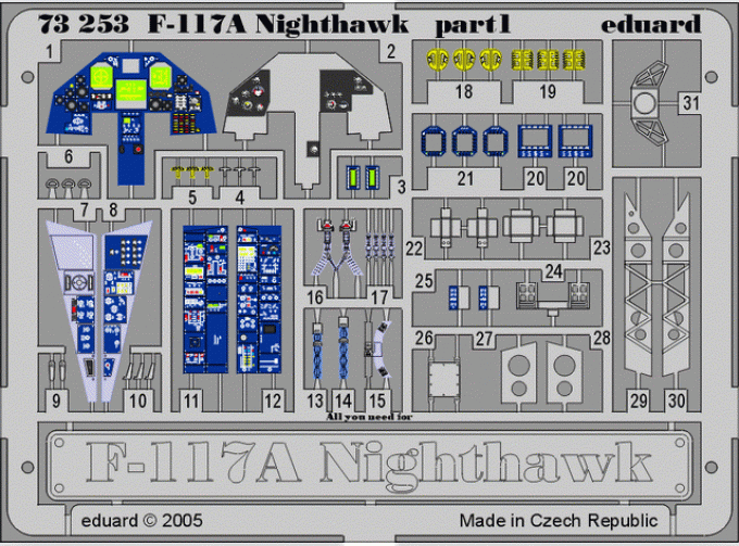 Фототравление для F-117 HAS