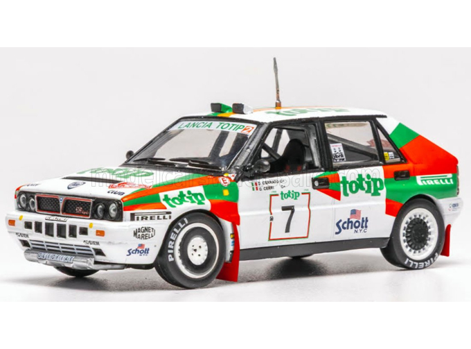 LANCIA Delta Integrale 16V Team Jolly Club №7 3rd Rally Sanremo (1988) Dario Cerrato - Giuseppe Cerri