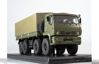 Камский грузовик 6560 бортовой (с тентом), хаки