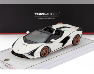 LAMBORGHINI Sian Fkp 37 Hybrid Roadster Open №19 (2020), Bianco Asopo - White Black