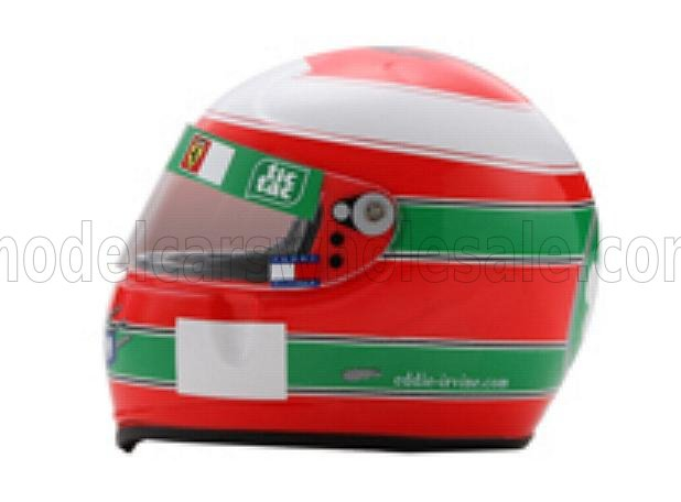HELMET F1 Casco Helmet Eddie Irvine F399 Team Ferrari Season (1999), Red Green White