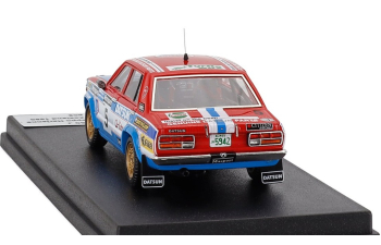 DATSUN 160j (night Version) N 5 Winner Rally New Zealand (1980) Timo Salonen - Seppo Harjanne, Light Blue Red