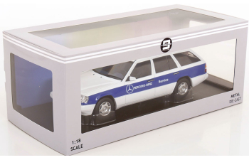 MERCEDES BENZ E-class (s124) T-model Sw Station Wagon Mercedes Car Service (1995), White Blue