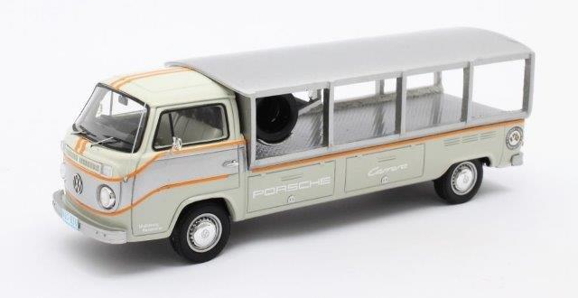 VOLKSWAGEN T2 Pick-up Racetransporter "PORSCHE" 1976 White/Grey