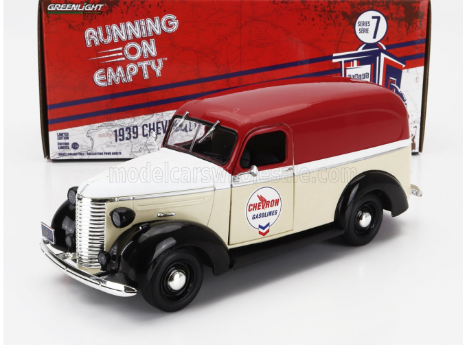 CHEVROLET Panel Truck Van Chevron (1939), Beige White Red