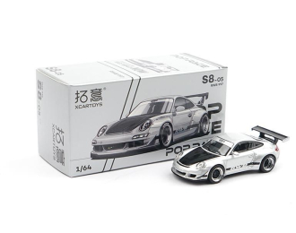 PORSCHE RWB 997, silver / black