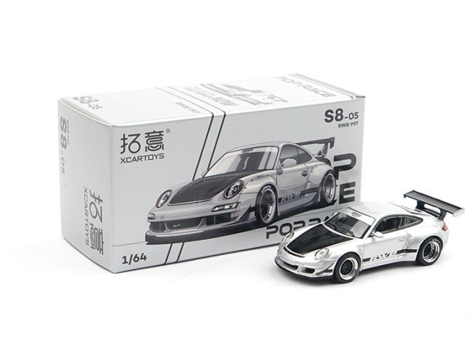 PORSCHE RWB 997, silver / black