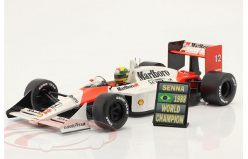 Табличка (пит-борд) Ayrton Senna Formula 1 World Champion (1988)