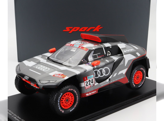 AUDI Q E-tron Rs Team Audi Sport N 224 Rally Dakar (2022) M.Ekstrom - E.Bergkvist, Grey Silver Black