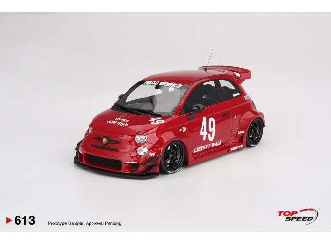 FIAT Nuova 500 Abarth 595 Lb Works №49 Abas (2024), Red