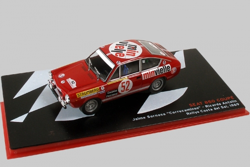 SEAT 850 Coupe Jaime Sornosa Correcaminos - Ricardo Antolin Rallye Costa del Sol (1969), red