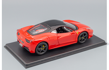 FERRARI 458 Italia 8c (2009) - Con Vetrina - With Showcase, Red Black