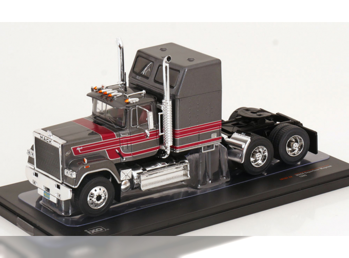 MACK Magnum Superliner Tractor Truck 3-assi (1985), Grey Red