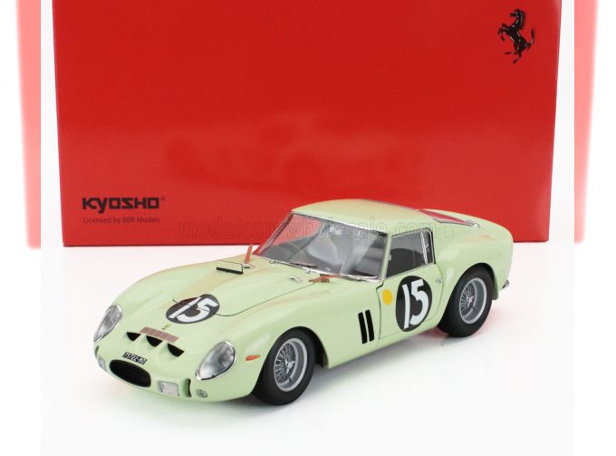 FERRARI 250 Gto Rhd №15 Winner Tourist Trophy Goodwood International (1962) Innes Ireland, Light Green
