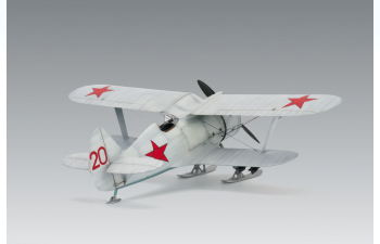 Сборная модель I-153, WWII Soviet Biplane Fighter (winter version)