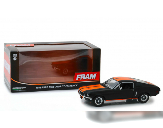 FORD Mustang GT Fastback FRAM Oil Filters 1968 Black with Orange