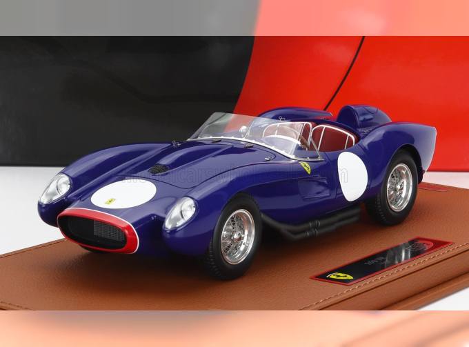 FERRARI 250tr Testarossa N0 Spider (1957) - Con Vetrina - With Showcase, Blue White