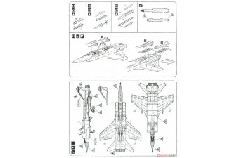 Сборная модель MiG-31 BM 'Foxhound' Soviet interceptor