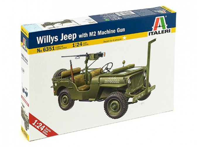 Сборная модель Автомобиль WILLYS JEEP WITH M2 MACHINE GUN