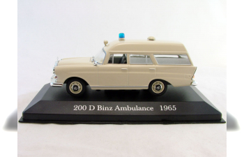 MERCEDES-BENZ 200 D Binz Ambulance (1965), Mercedes-Benz Offizielle Modell-Sammlung 67, beige