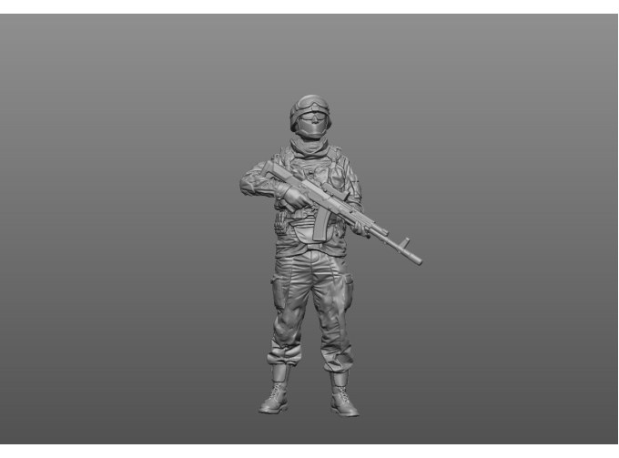 Фигурка Солдат 1 в очках (под покраску)