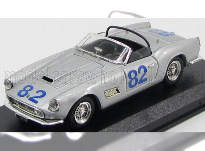 FERRARI 250 Swb California Spider N82 Targa Florio (1962) U.de Bonis - R.Fusina, Silver