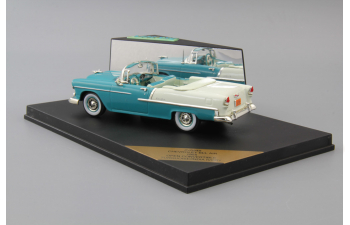 CHEVROLET Bel Air Open Convertible (1955), turquoise / india ivory