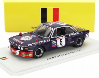 BMW 3.0 Csi Team Imecanauto №5 24h Spa (1975) Jeannot Sauvage - Jean Paul Rieu, Blue