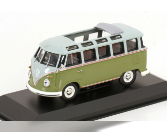 VOLKSWAGEN T1 Samba Minibus (1963), green / light grey