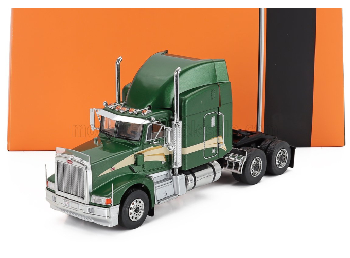 PETERBILT 377 A/e Tractor Truck 3-assi (1998), Dark Green Met