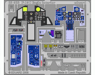 Цветное Фототравление для F-15C interior