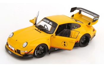 PORSCHE 911 (993) RWB BODYKIT COUPE Cinderella (2020), yellow