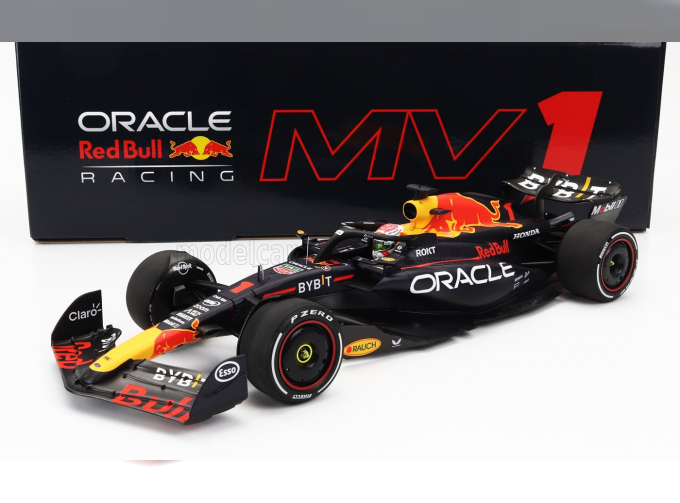 RED BULL F1 Rb19 Team Oracle Red Bull Racing N 1 World Champion Winner Spain Gp 2023 Max Verstappen, Matt Blue