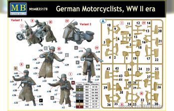 Сборная модель Немецкие мотоциклисты, период Второй мировой войны