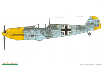 Сборная модель Немецкий истребитель Messerschmitt BF.109 E-4 ProfiPACK