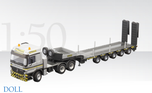 MERCEDES-BENZ Actros Zugmaschine 3-achs Semi-Tieflader 5-achs mit , 1:50