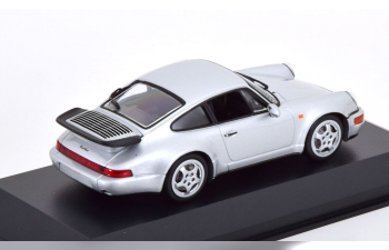 PORSCHE 911 (964) Turbo (1990), silver