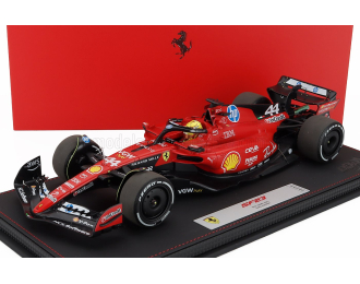 FERRARI F1 Sf-23 Team Scuderia Ferrari Hp №44 Test Fiorano (2025) Lewis Hamilton - Con Vetrina - With Showcase, Red Black