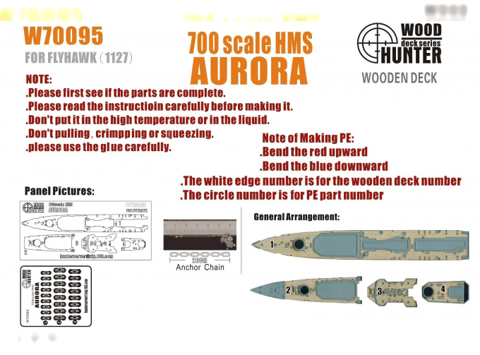 Набор деталей Light Cruiser Aurora (Flyhawk FH1127)