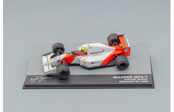 McLAREN F1 Honda Mp4/7 N1 Germany Gp (1992) Ayrton Senna, White Red