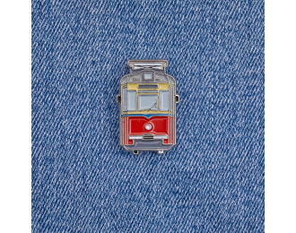 Значок "Gotha T57", красный / бежевый